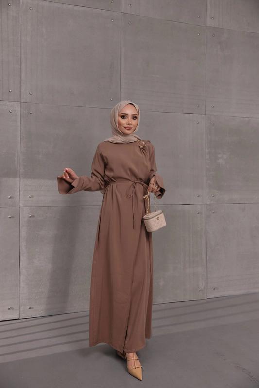 Modal Cobra Dress — Beige