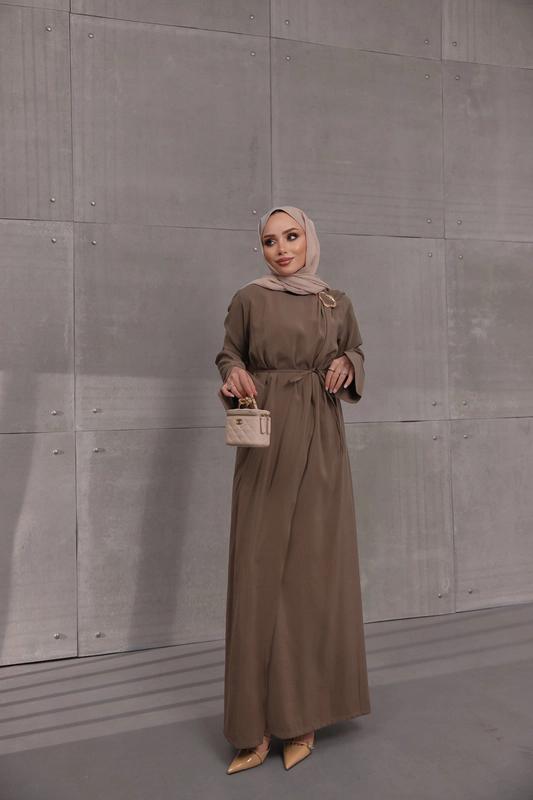 Modal Cobra Dress — Brown