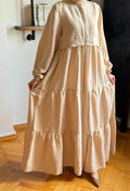 Cupro Dress — Beige