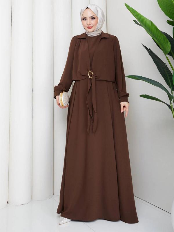 Cobra Dress — Brown