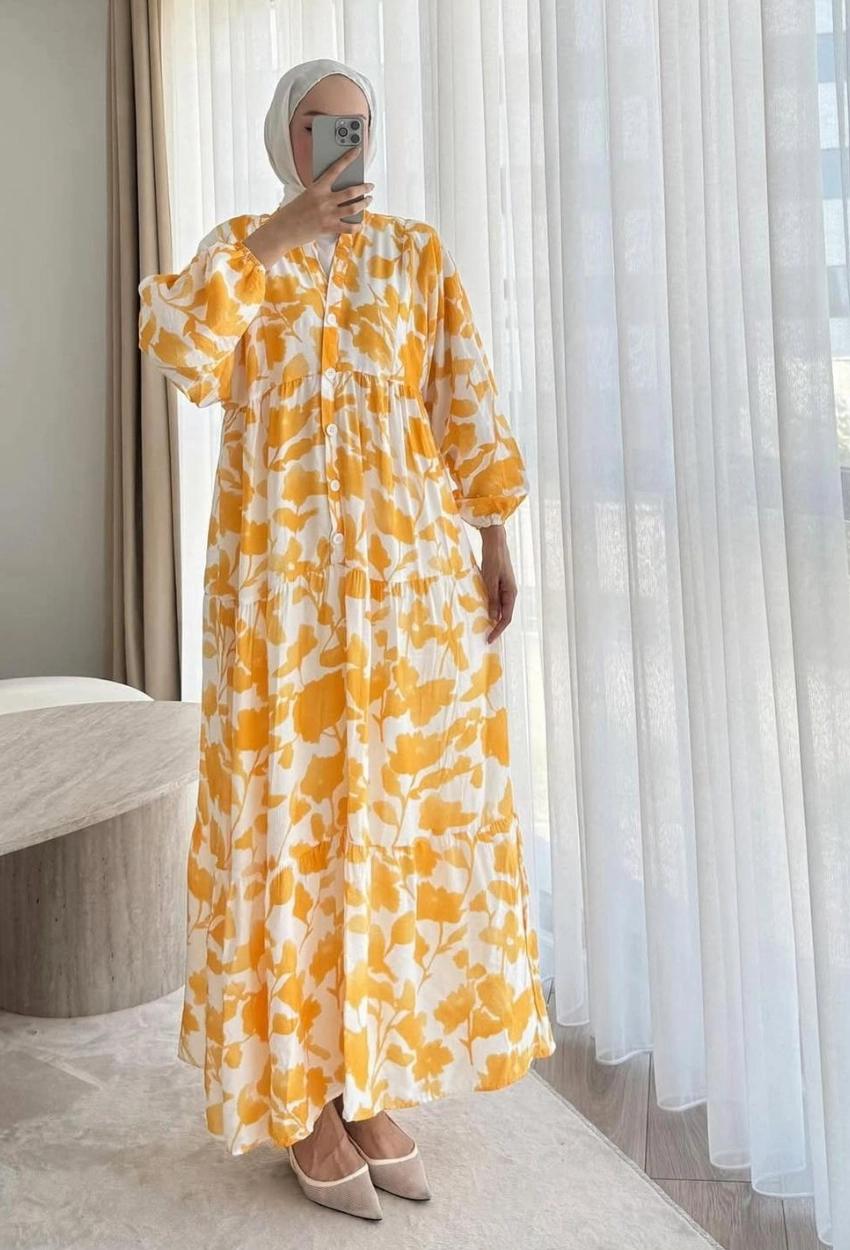Flowy Dress — Yellow