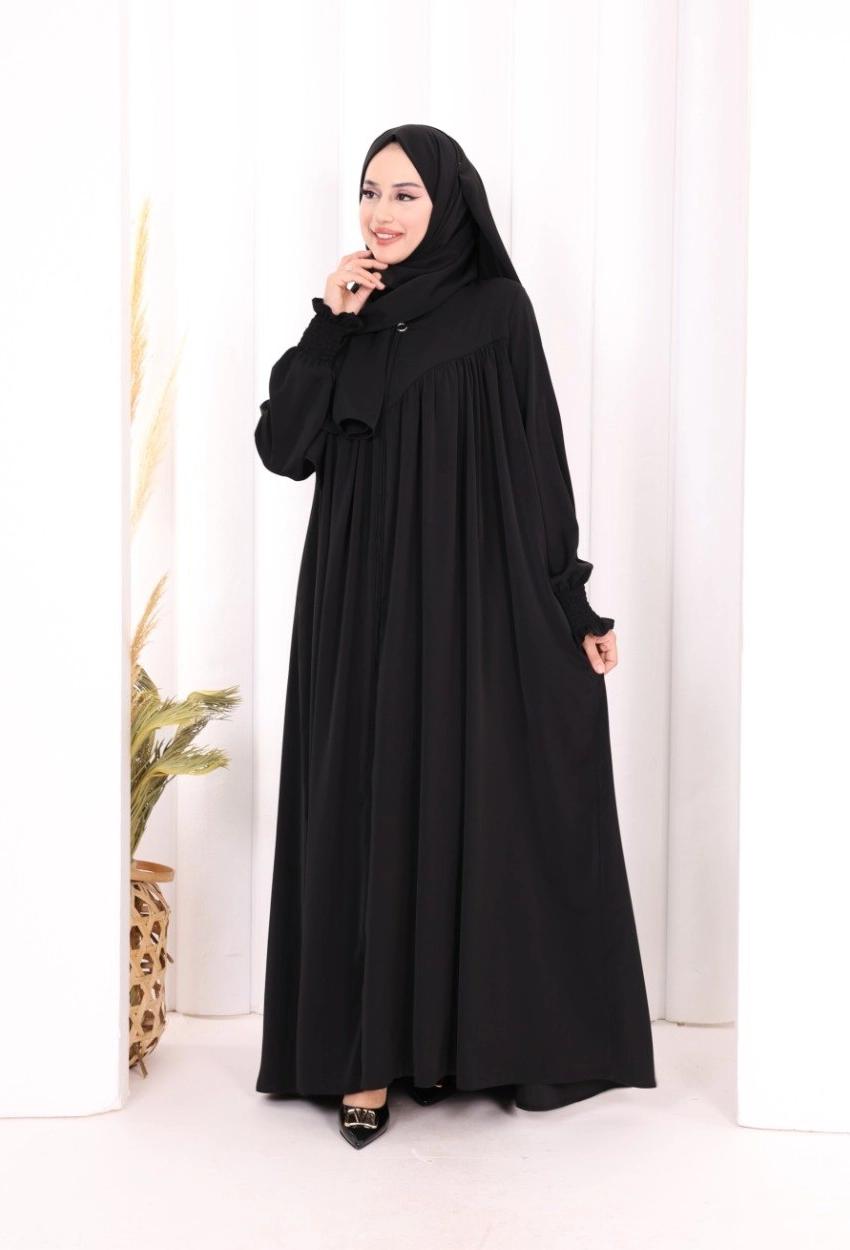 Abaya & Hijab — Black