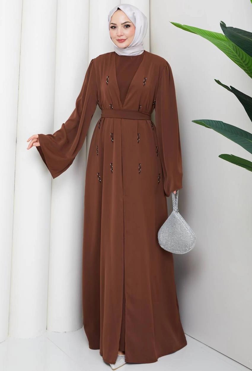 Abaya Set — Brown