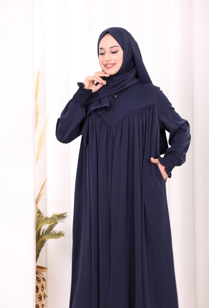 Abaya & Hijab — Navy