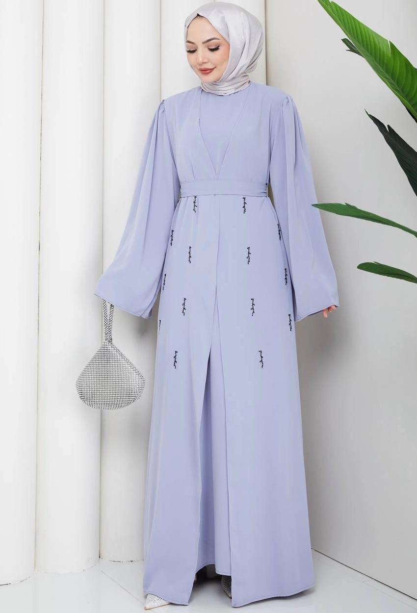 Abaya Set — Sky Blue