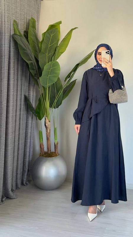 Tensel Dress — Navy