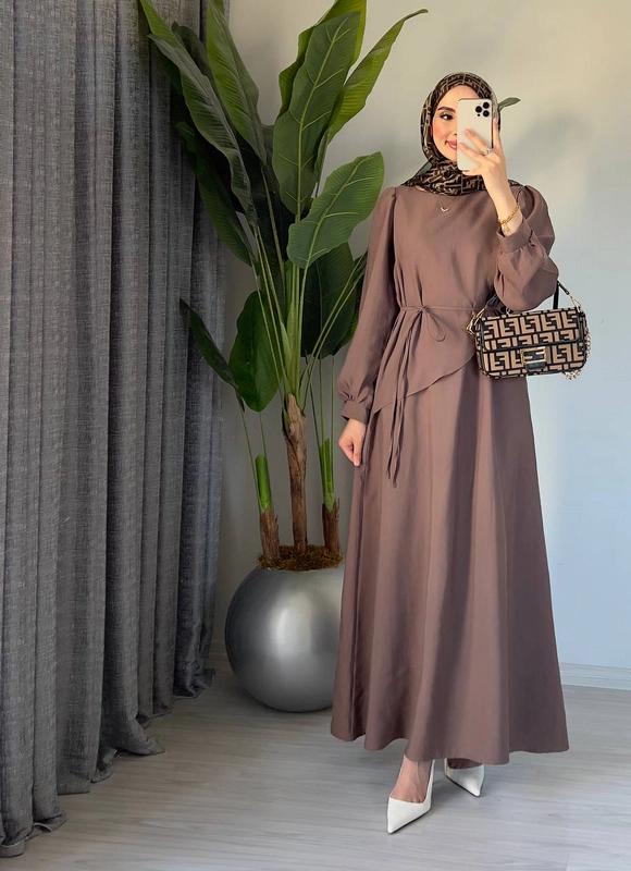 Tensel Dress — Dark Brown