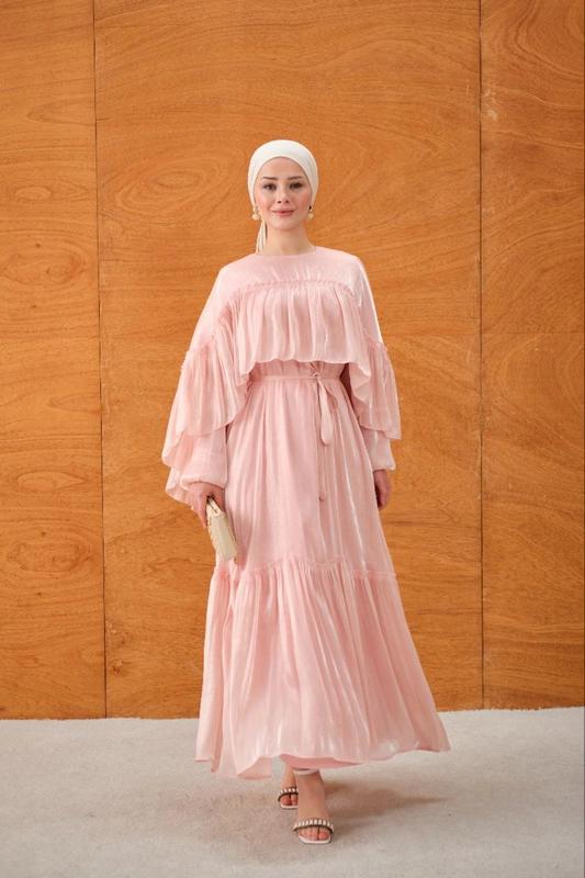Modest Dress — Style 3 — Pink
