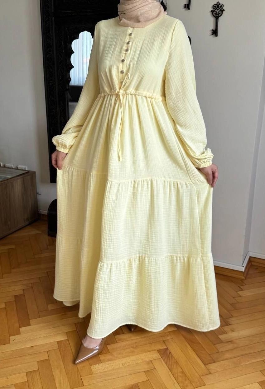 Muslin Dress — Yellow