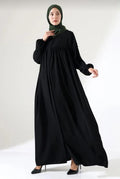 Polyester Cotton Abaya B — Black