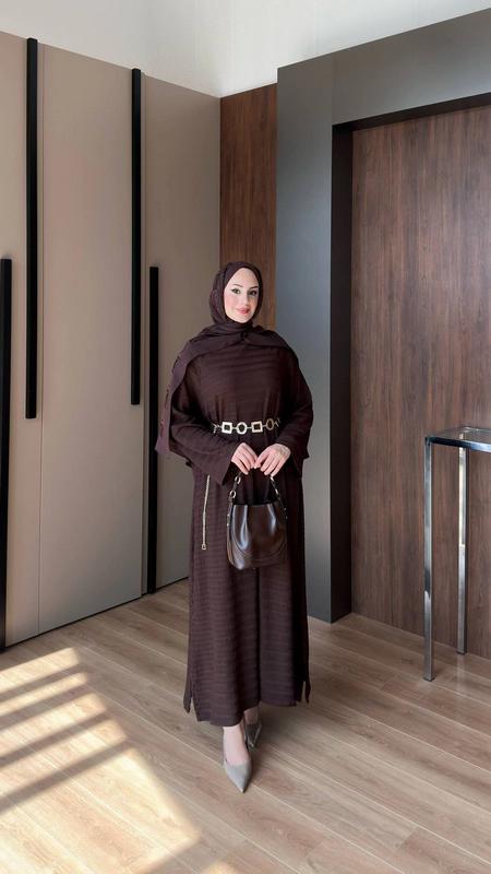 Viscous Dress — Dark Brown