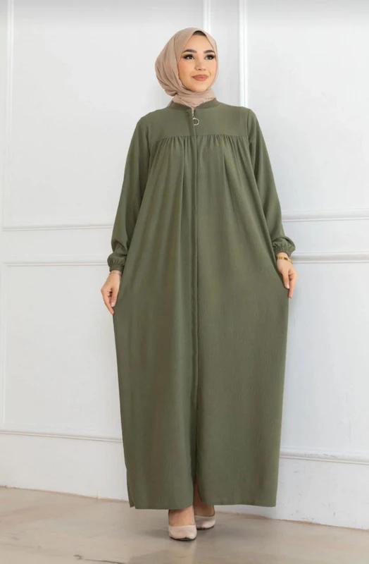 Cotton Abaya — Olive