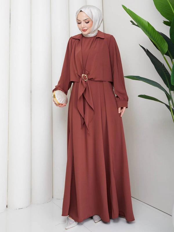 Cobra Dress — Burnt Orange