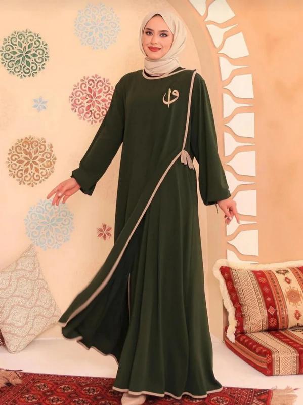 Polyester Cotton Abaya — Olive