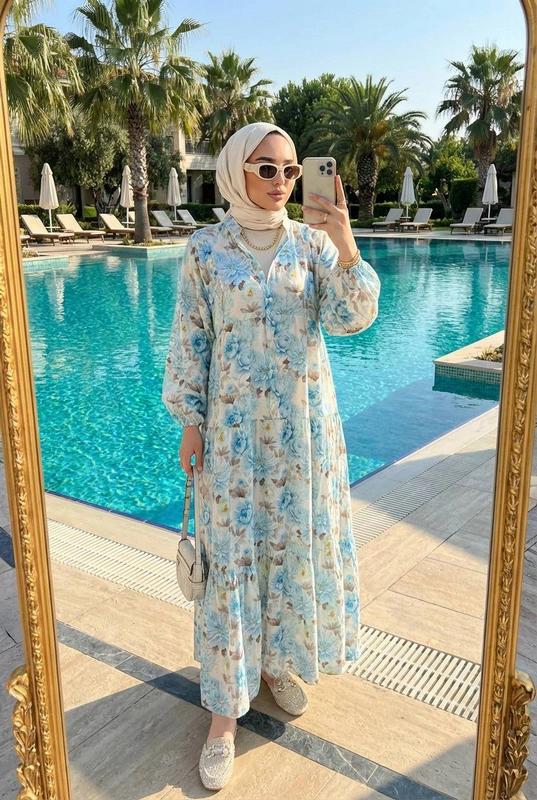 Mango Dress — Blue