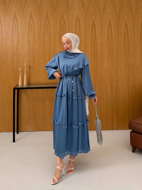 Modest Dress — Blue