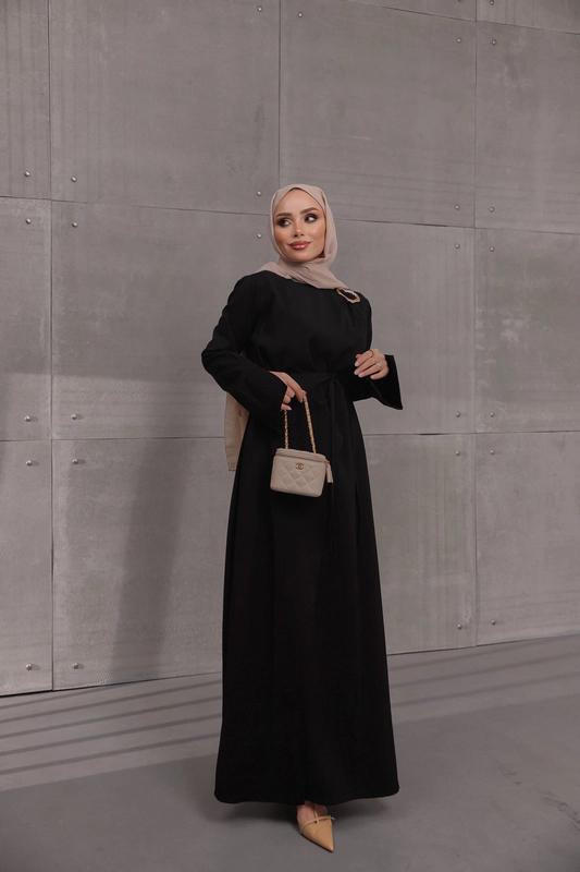 Modal Cobra Dress — Black
