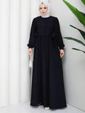 Crebe Dress — Black