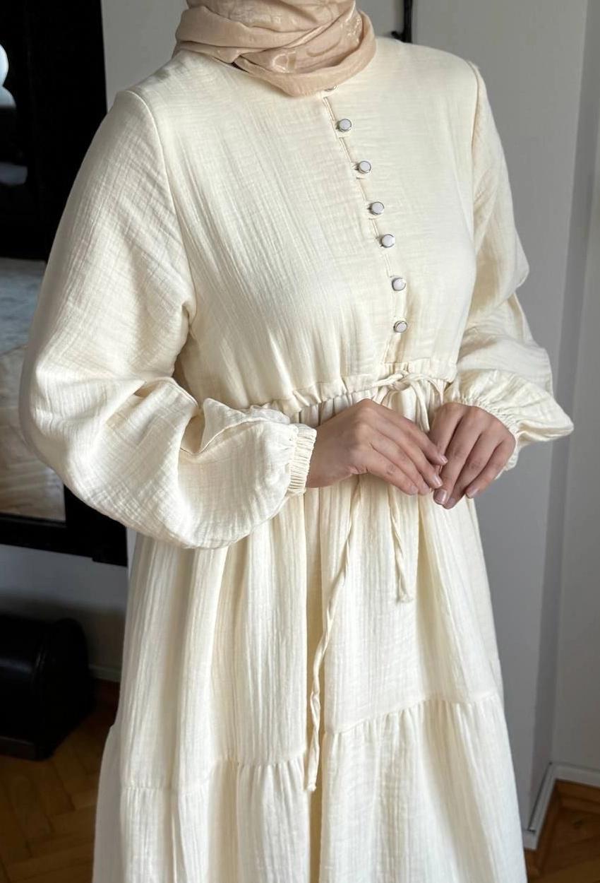 Muslin Dress — Cream