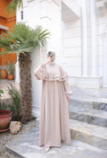 Medina Silk Dress — Beige
