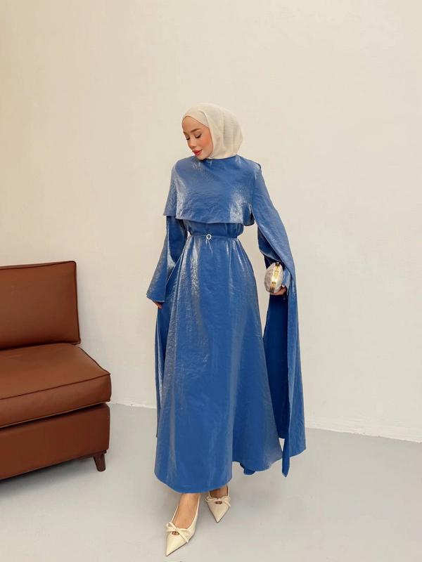Modest Dress — Style 2 — Blue