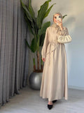 Tensel Dress — Beige