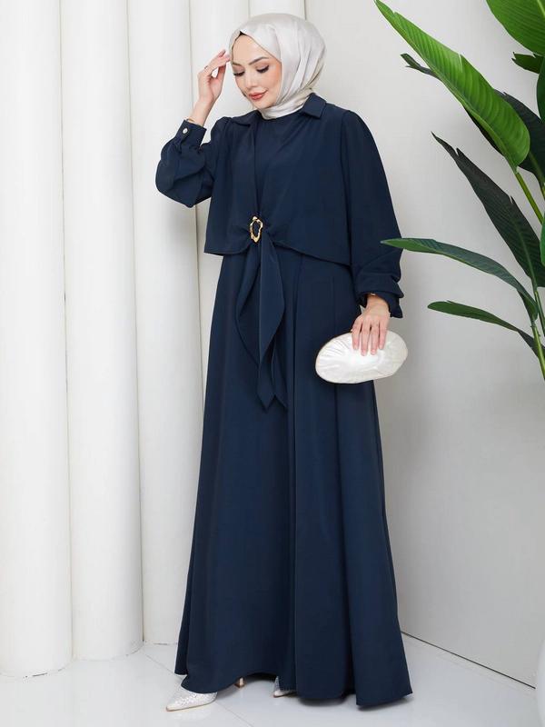 Cobra Dress — Navy