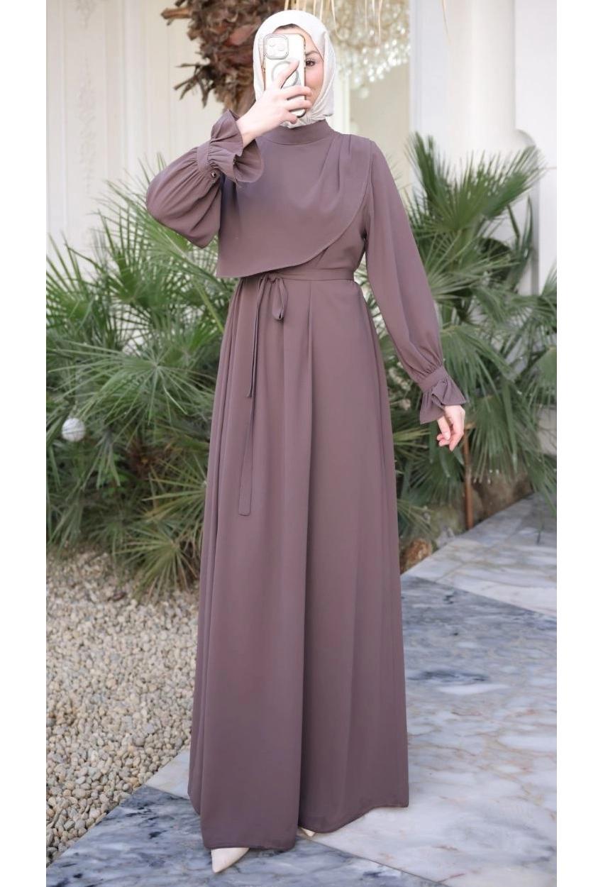 Medina Silk Dress — Style 4 — Mauve