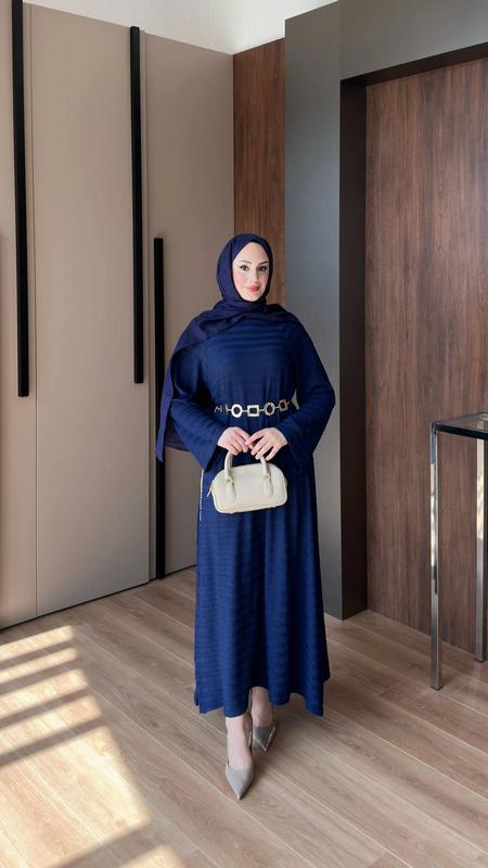 Viscous Dress — Navy