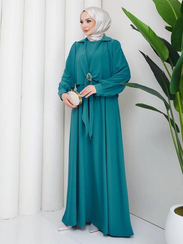 Cobra Dress — Turquoise
