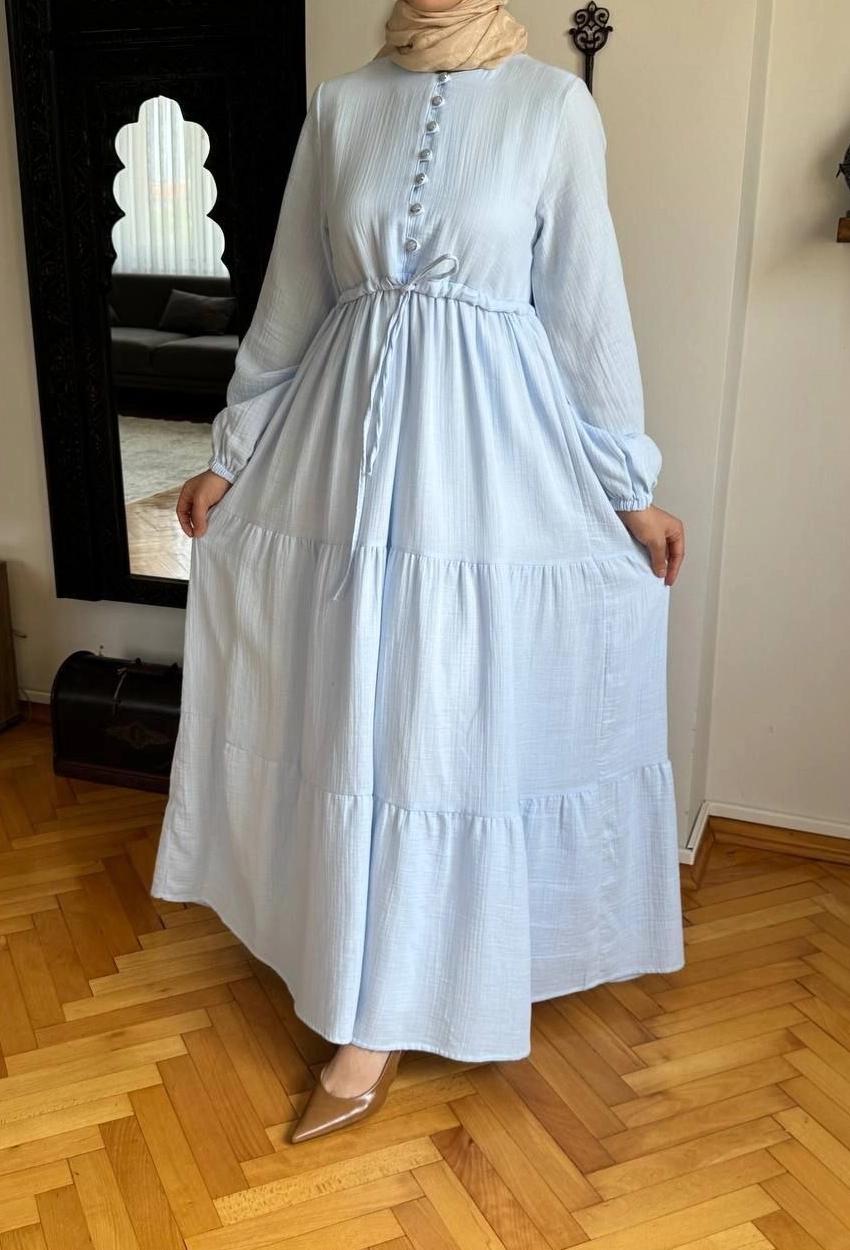 Muslin Dress — Sky Blue